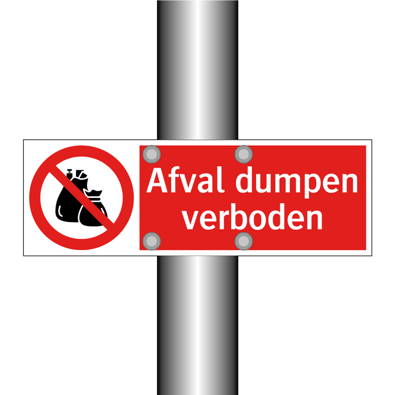 Afval dumpen verboden