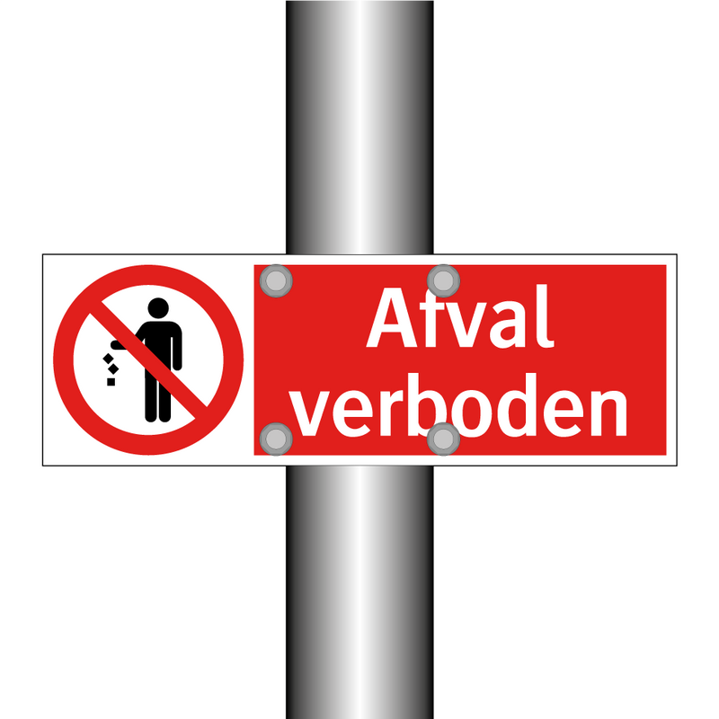 Afval verboden