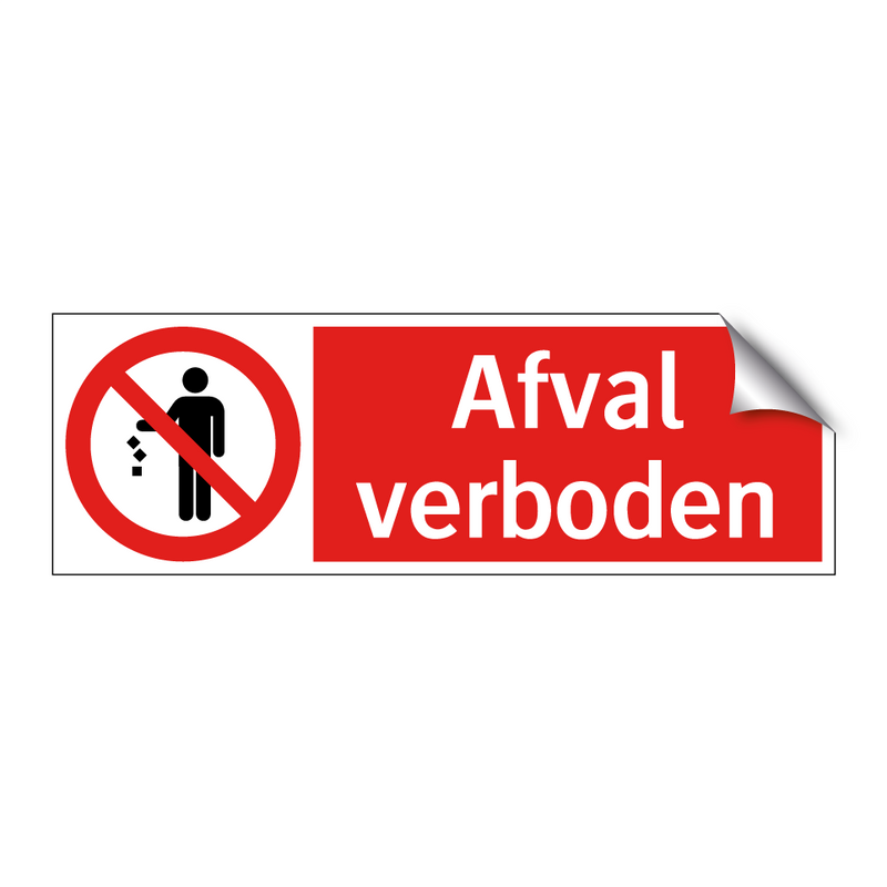 Afval verboden