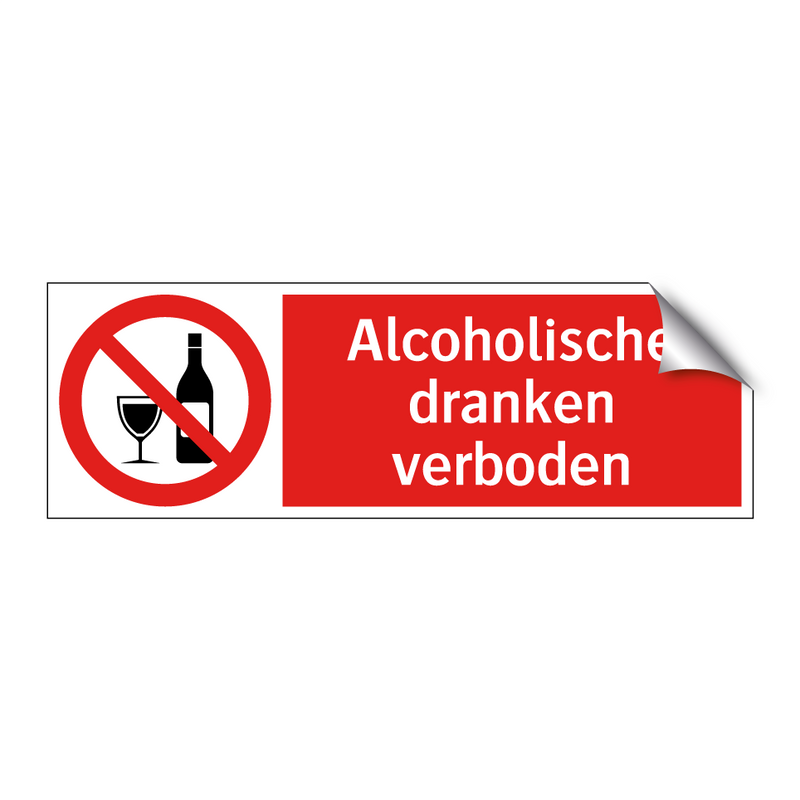 Alcoholische dranken verboden