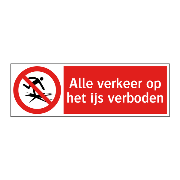 Alle verkeer op het ijs verboden