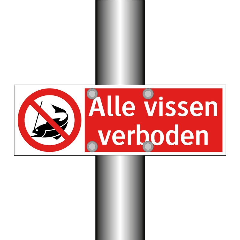 Alle vissen verboden