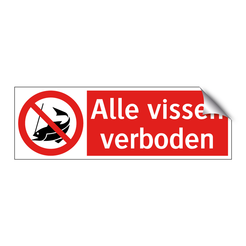 Alle vissen verboden