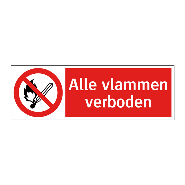 Alle vlammen verboden