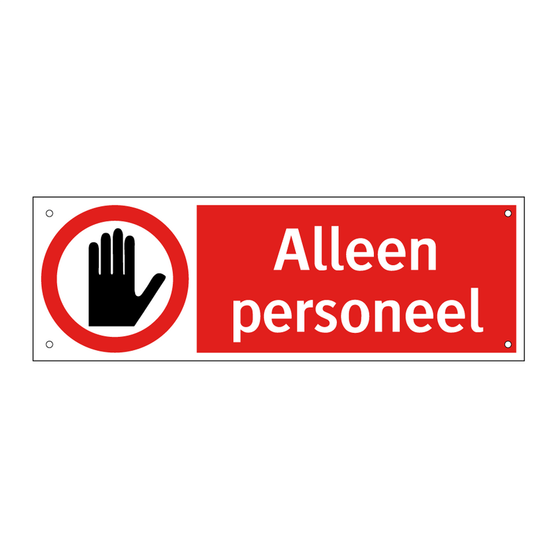 Alleen personeel