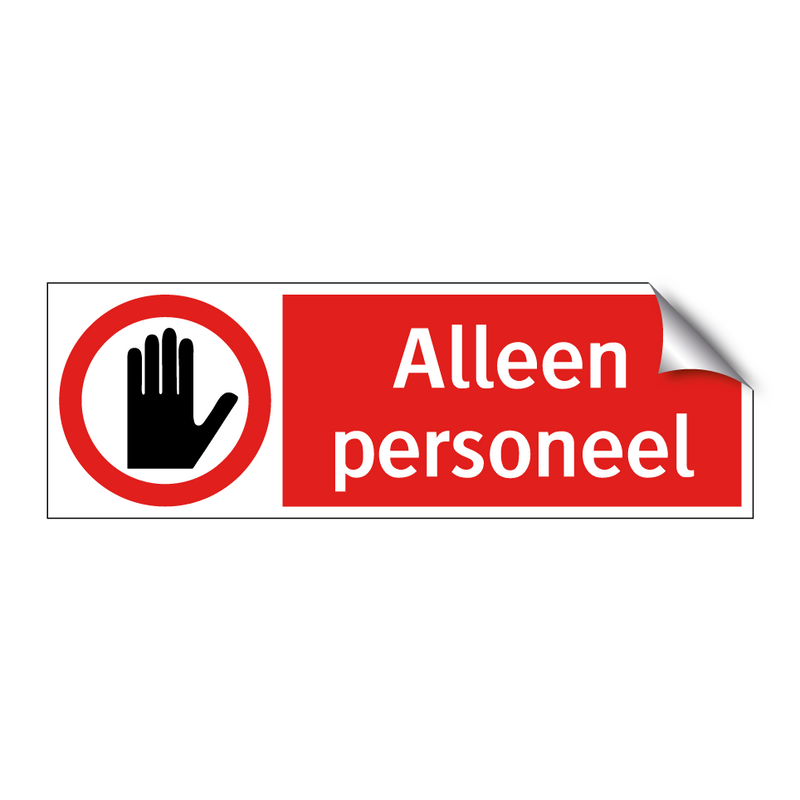 Alleen personeel