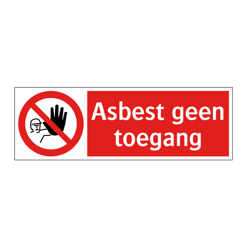 Asbest geen toegang