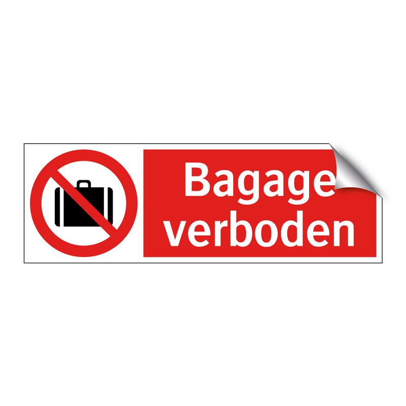 Bagage verboden