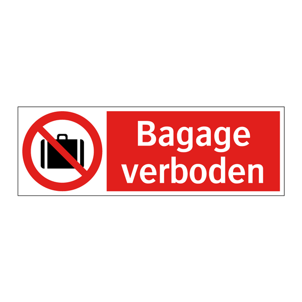 Bagage verboden