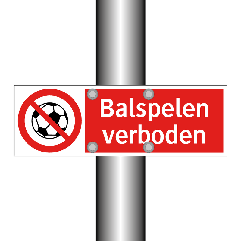 Balspelen verboden