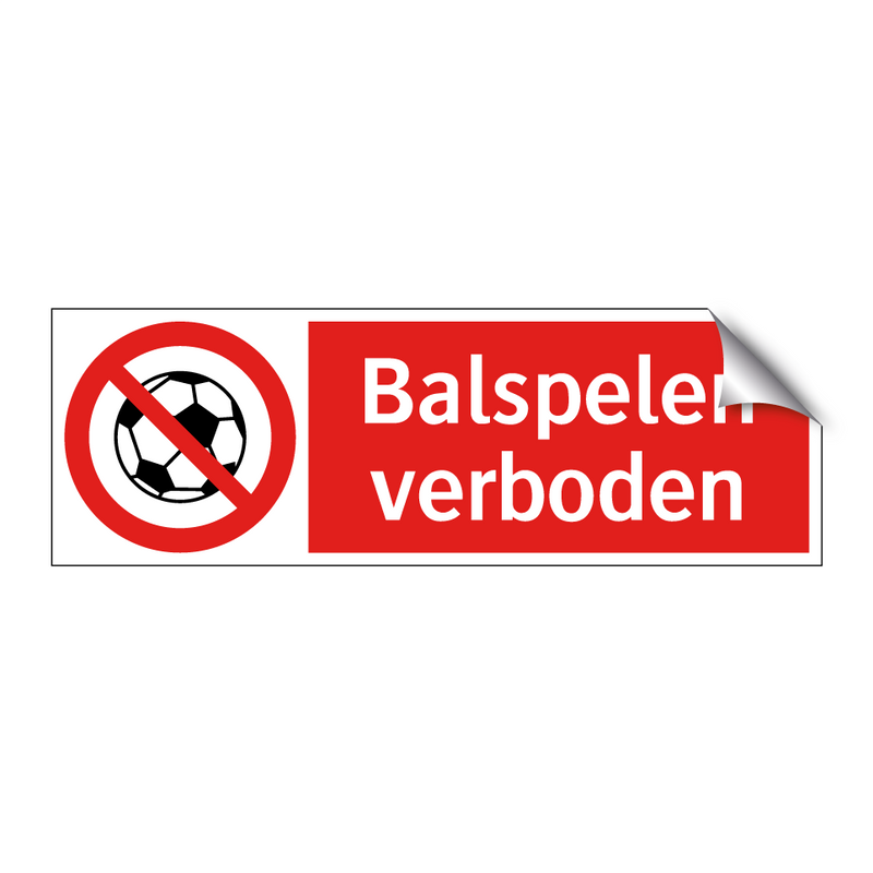 Balspelen verboden