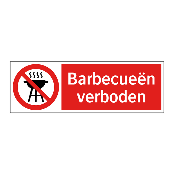 Barbecueën verboden