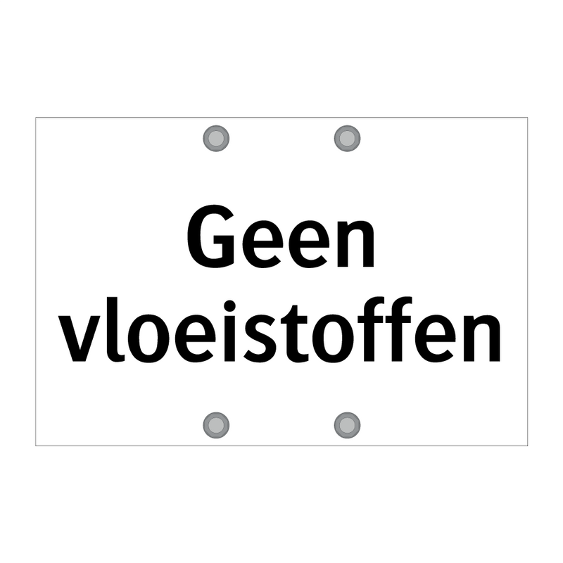 Geen vloeistoffen