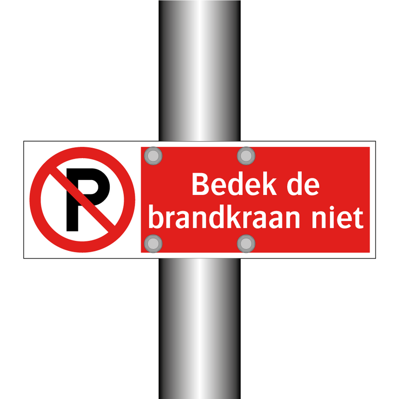 Bedek de brandkraan niet