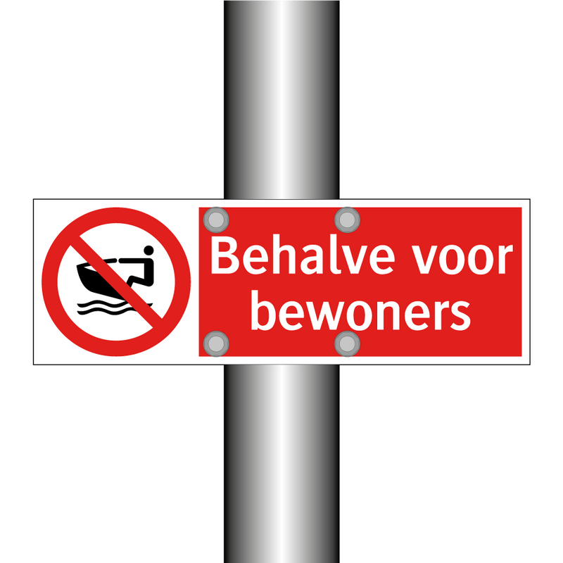 Behalve voor bewoners