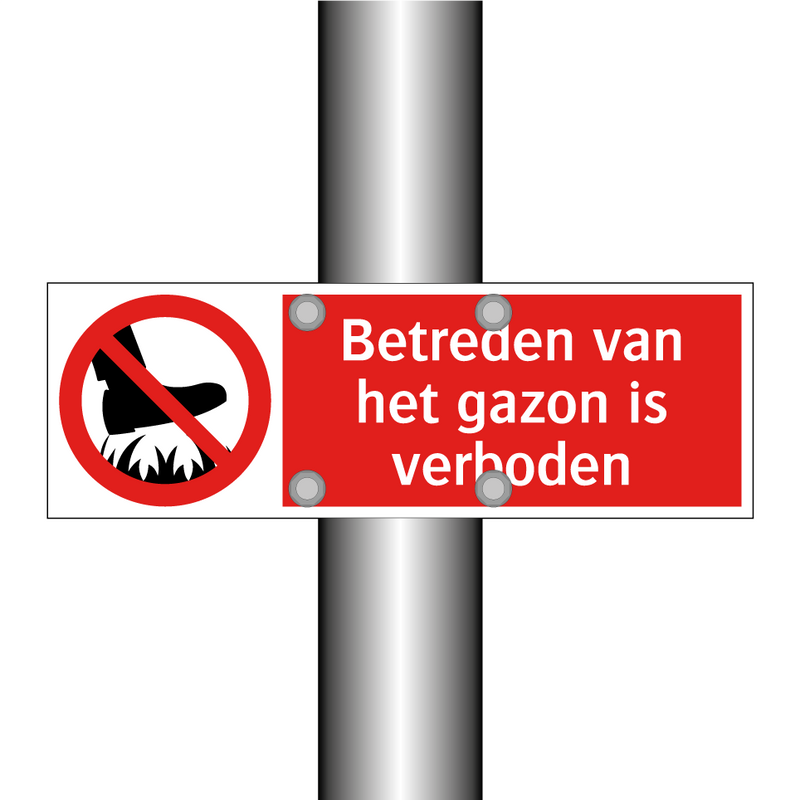 Betreden van het gazon is verboden