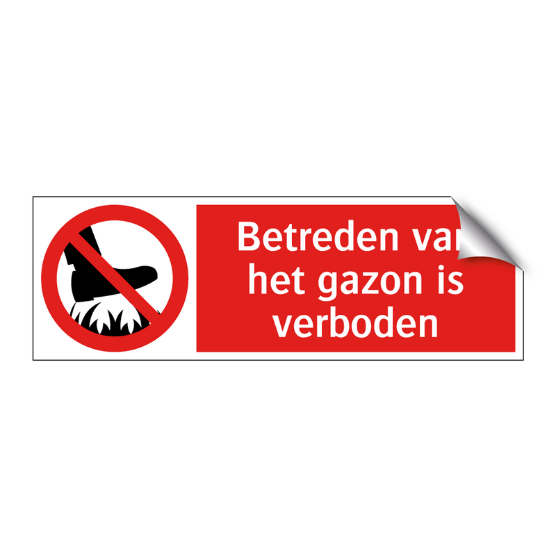 Betreden van het gazon is verboden