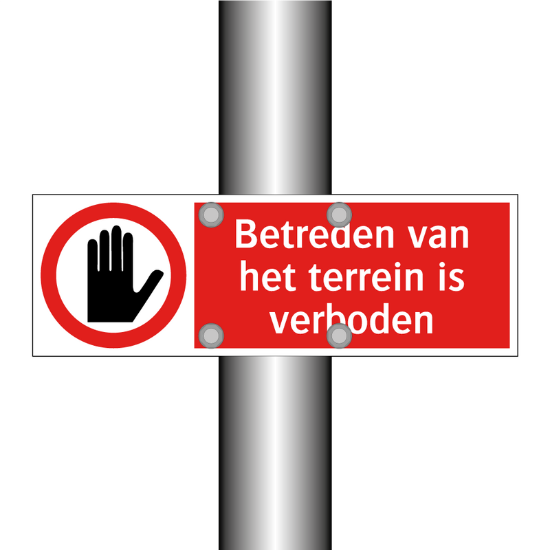 Betreden van het terrein is verboden