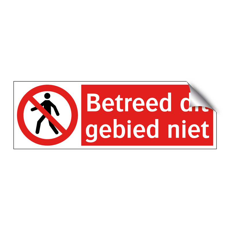 Betreed dit gebied niet