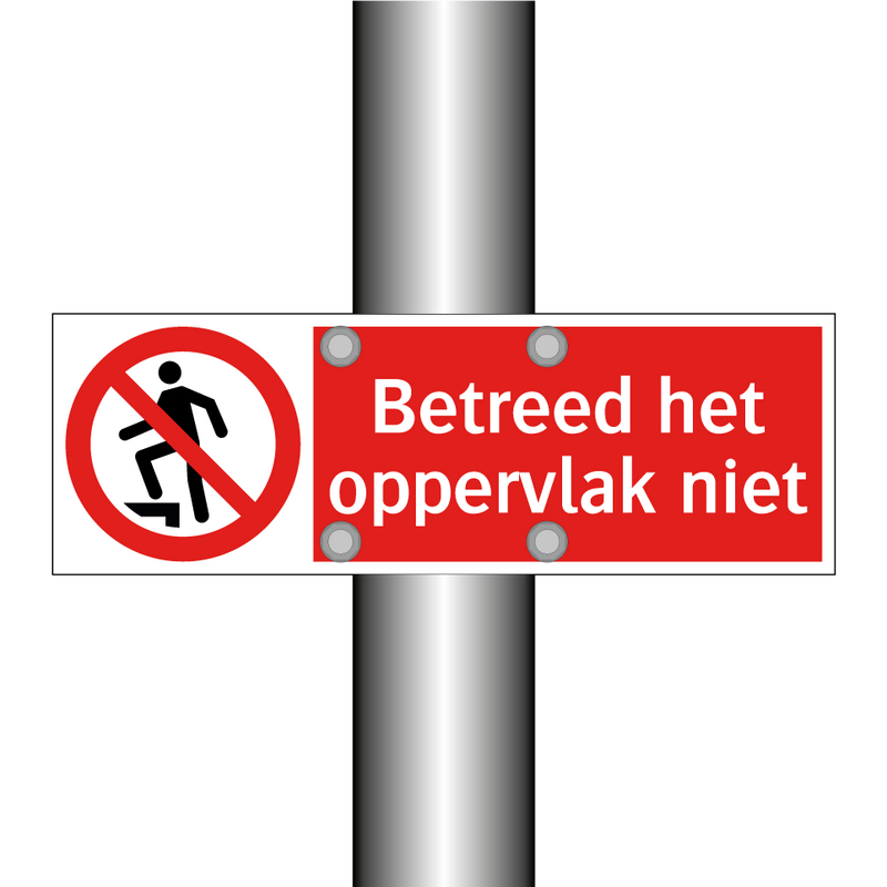 Betreed het oppervlak niet