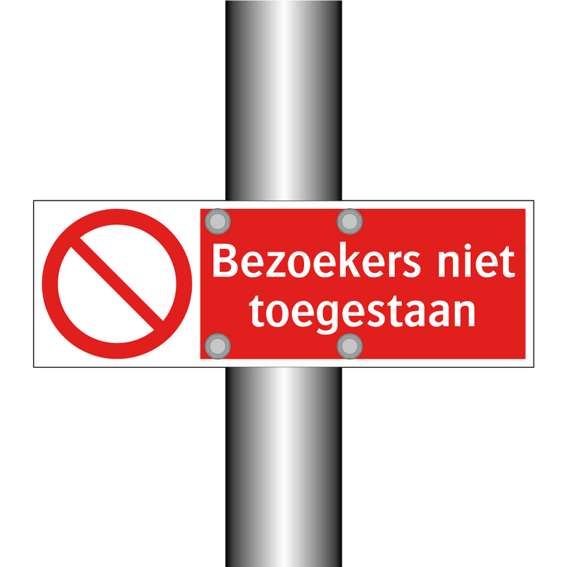 Bezoekers niet toegestaan