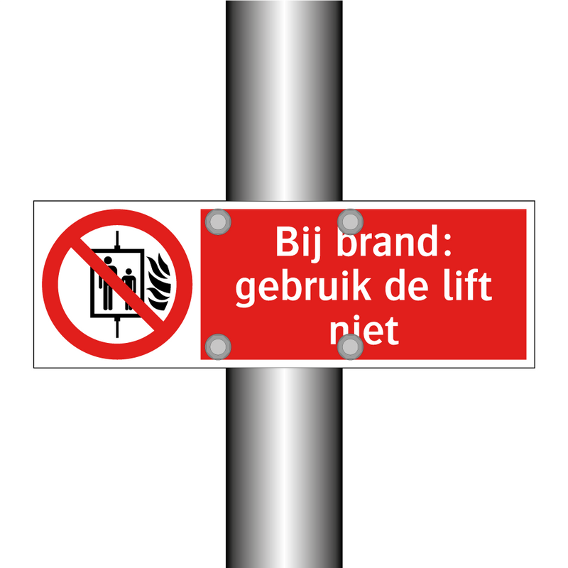 Bij brand: gebruik de lift niet