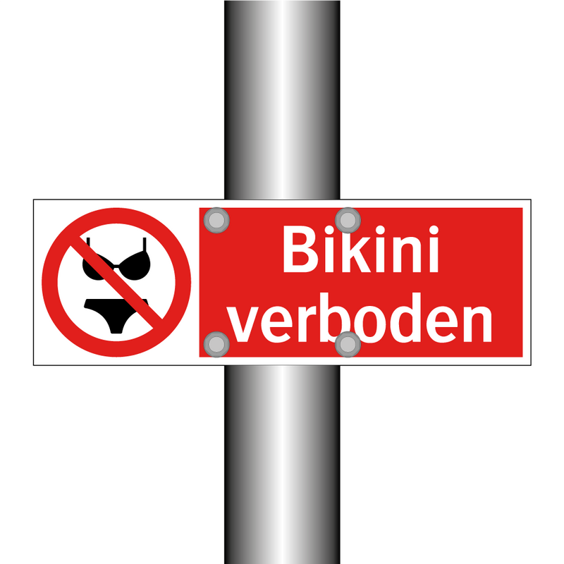 Bikini verboden