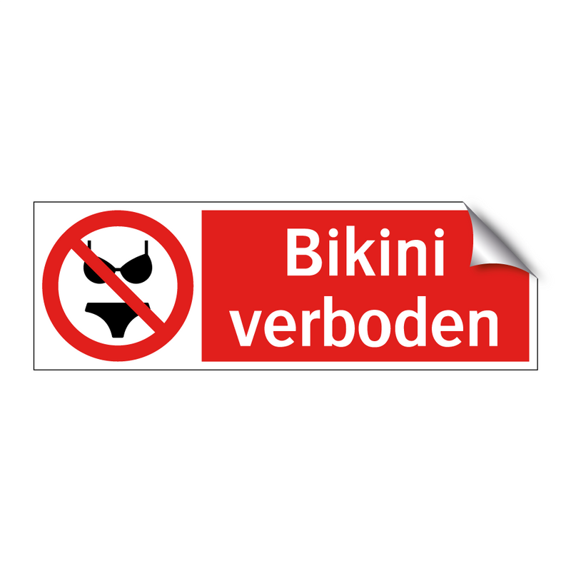 Bikini verboden