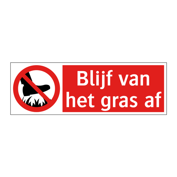 Blijf van het gras af