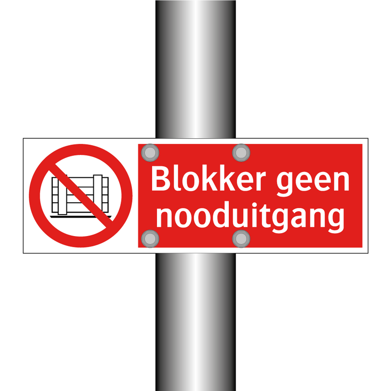 Blokker geen nooduitgang