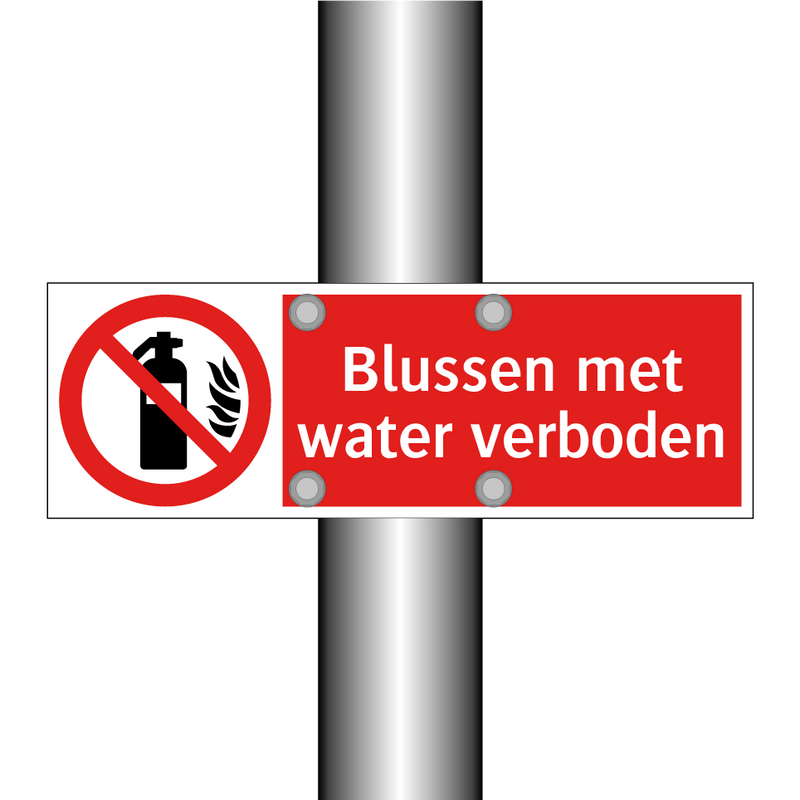 Blussen met water verboden