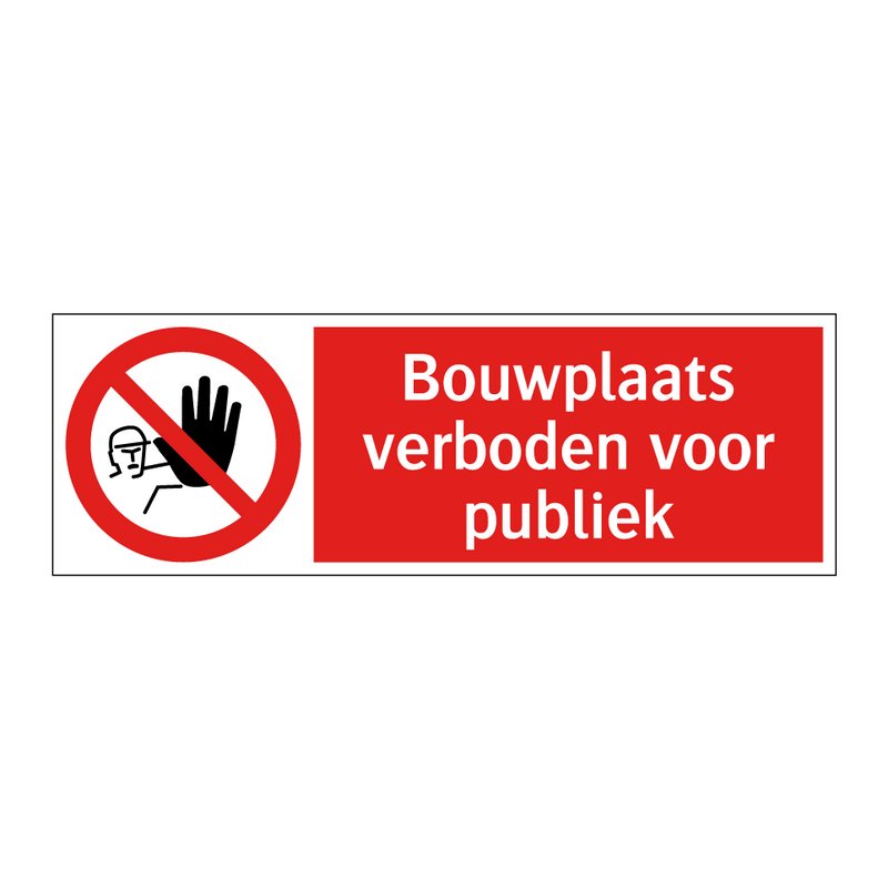 Bouwplaats verboden voor publiek