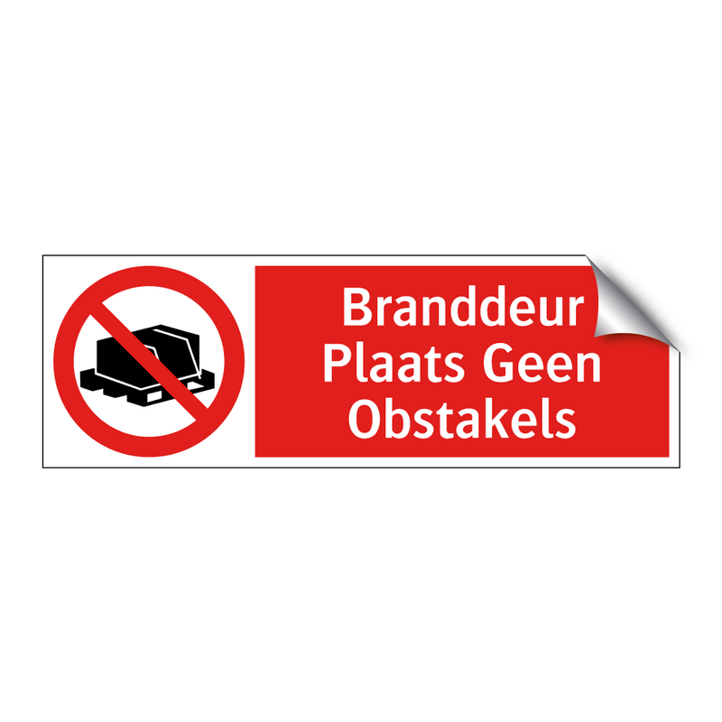 Branddeur Plaats Geen Obstakels