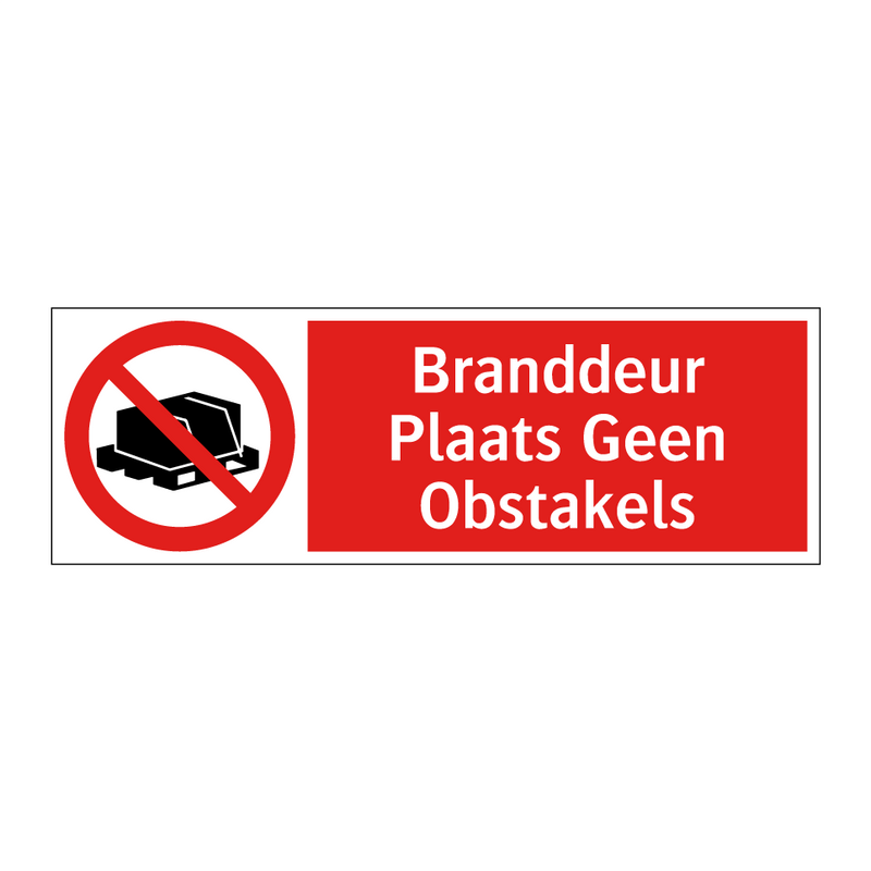 Branddeur Plaats Geen Obstakels