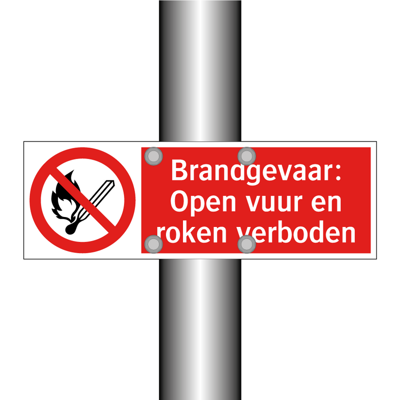 Brandgevaar: Open vuur en roken verboden