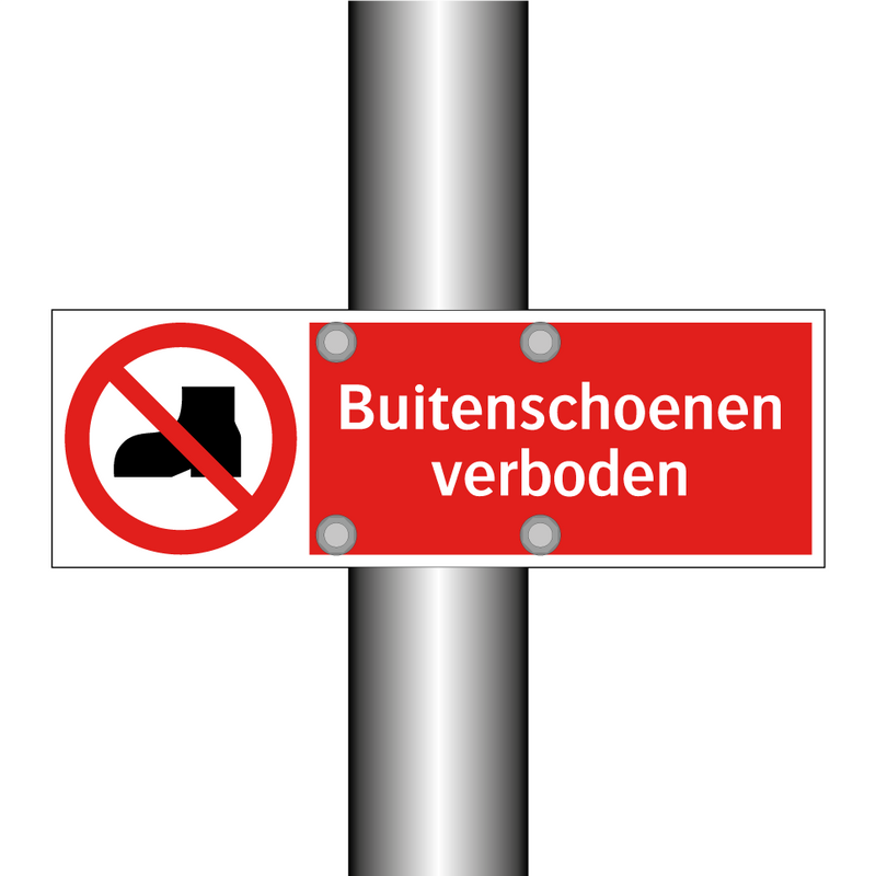 Buitenschoenen verboden