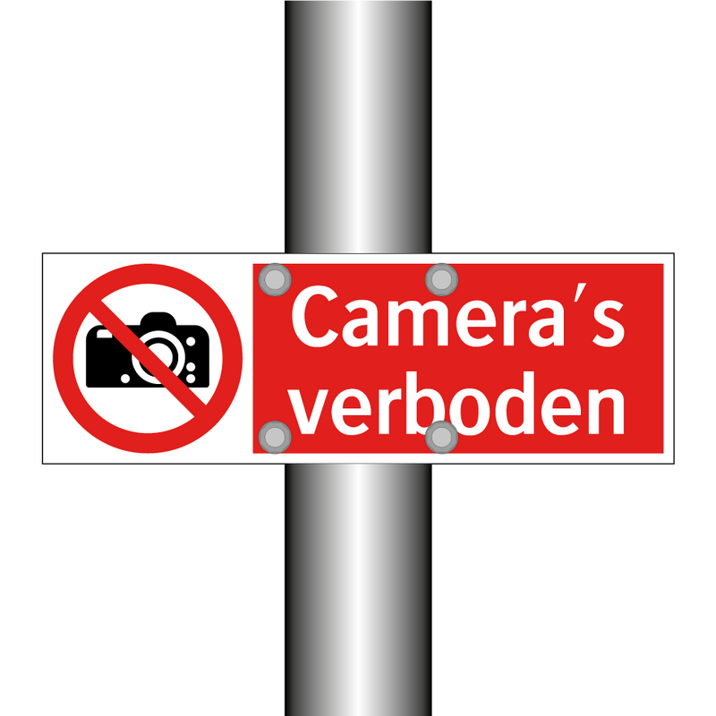 Camera's verboden