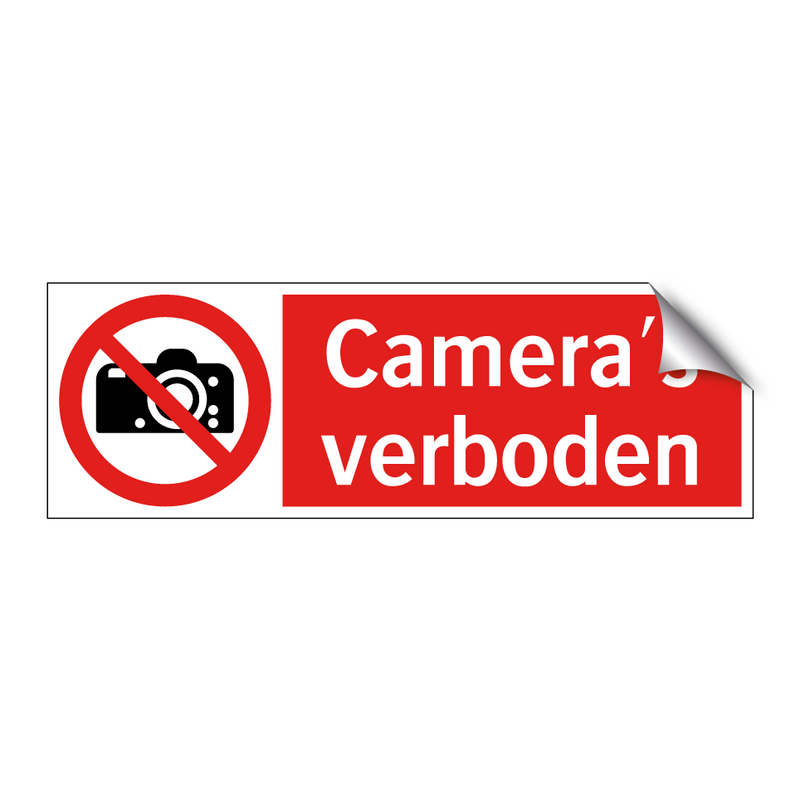 Camera's verboden