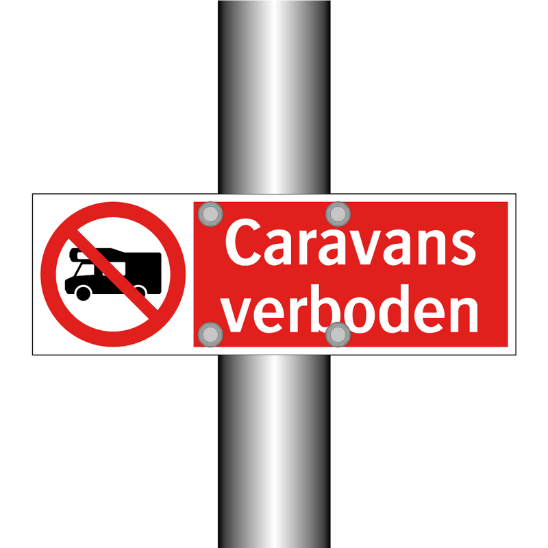 Caravans verboden