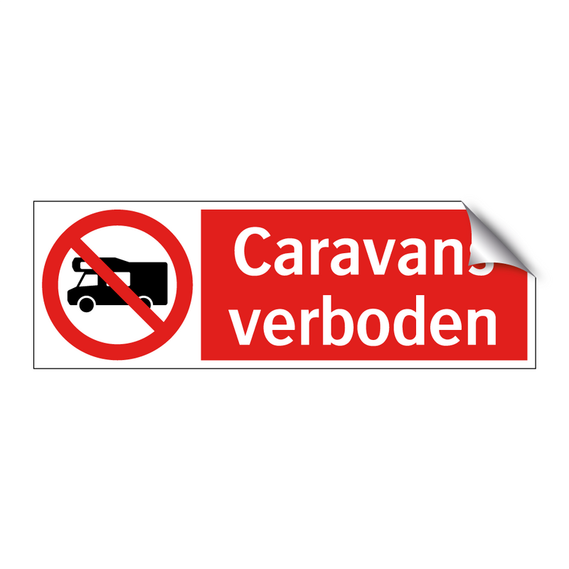 Caravans verboden