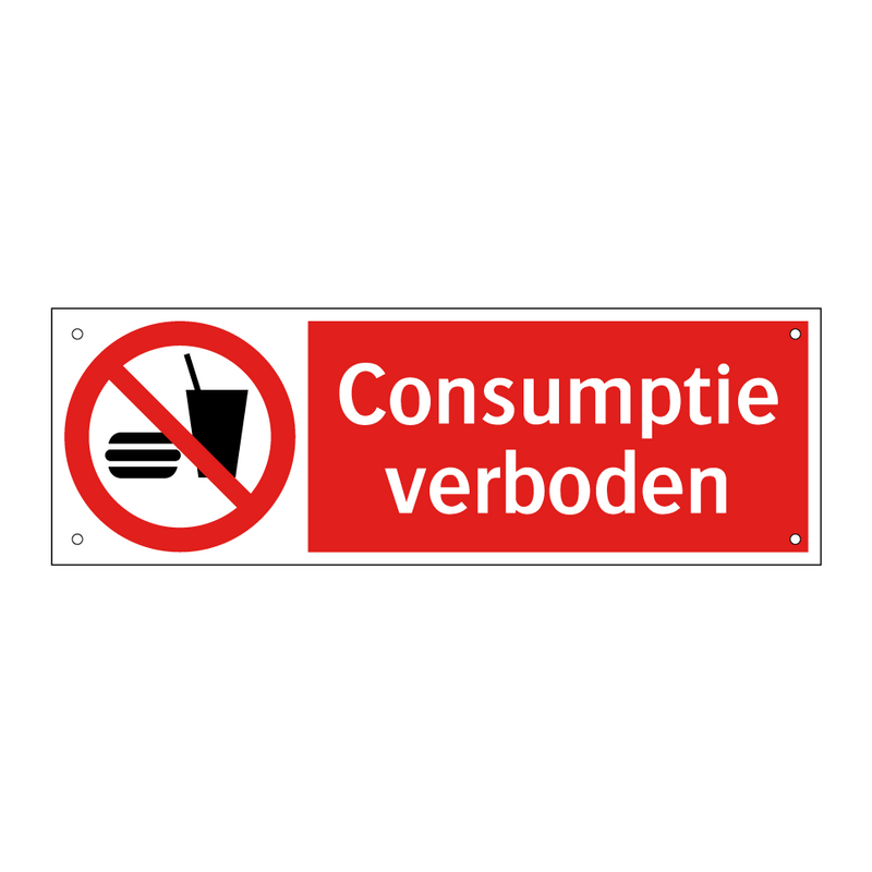 Consumptie verboden