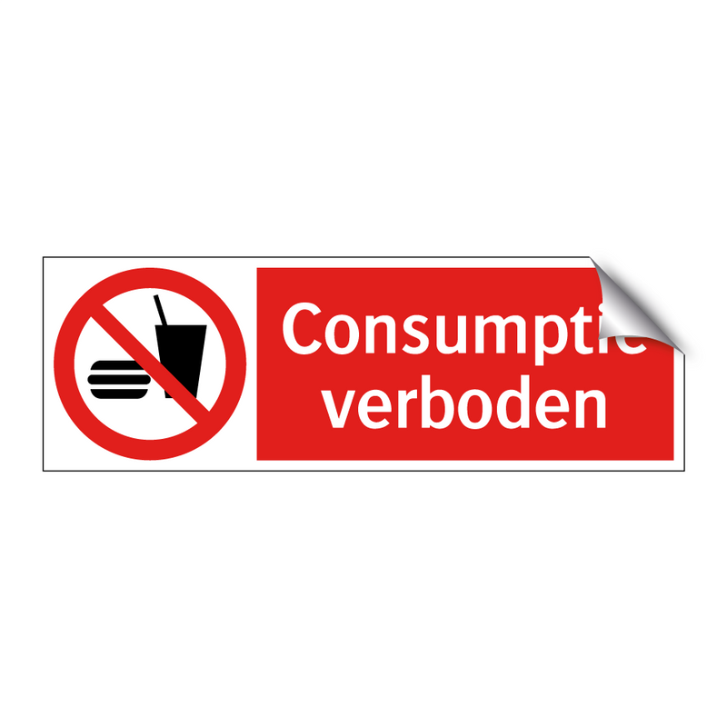 Consumptie verboden