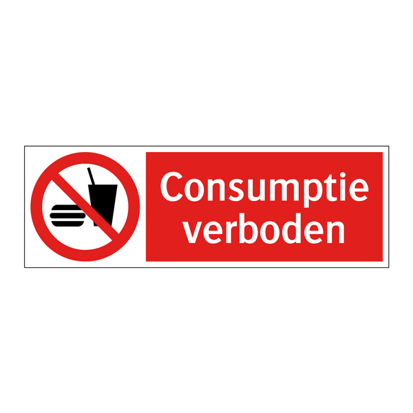 Consumptie verboden