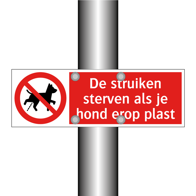 De struiken sterven als je hond erop plast