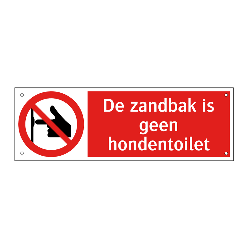 De zandbak is geen hondentoilet