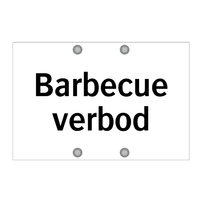 Barbecue verbod