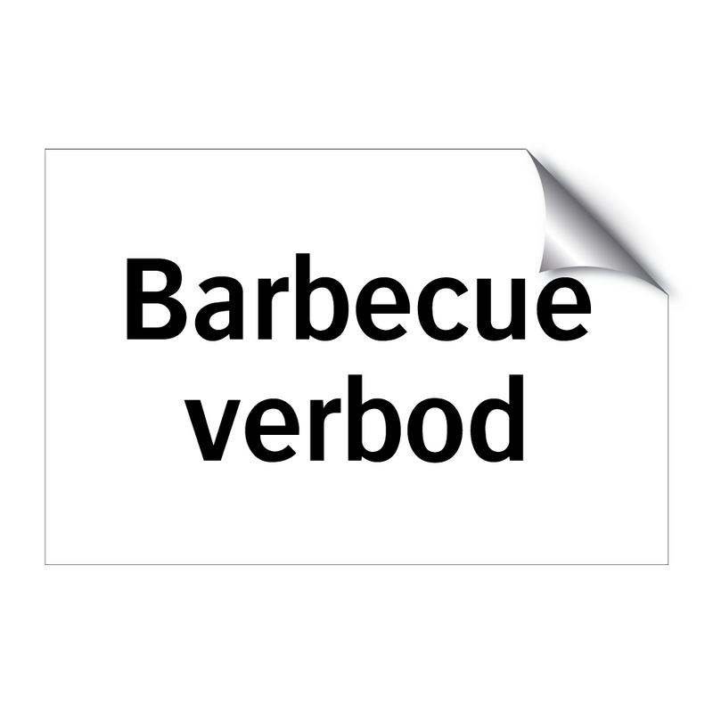 Barbecue verbod