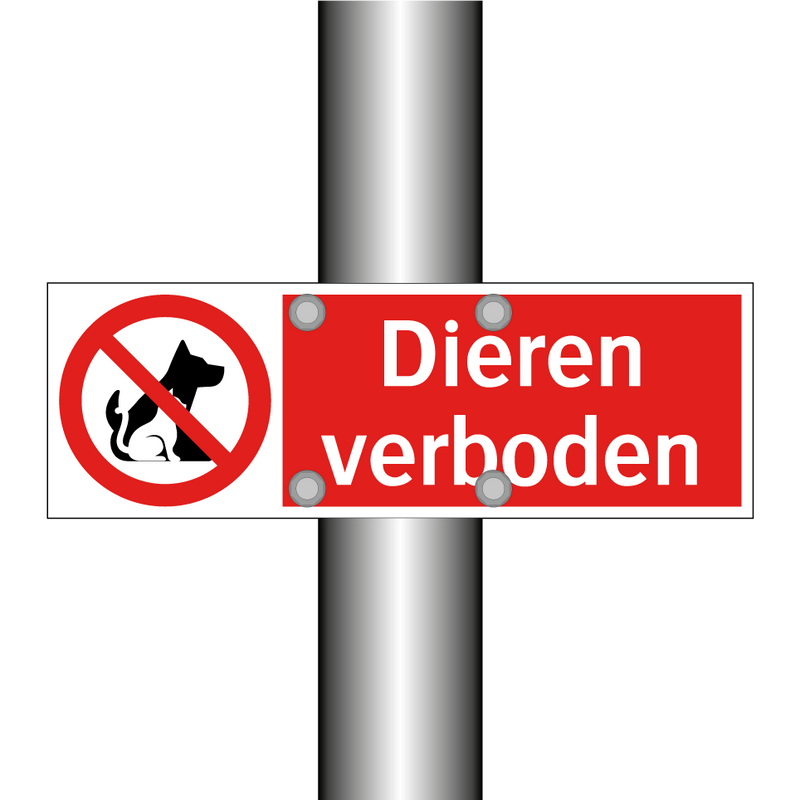 Dieren verboden