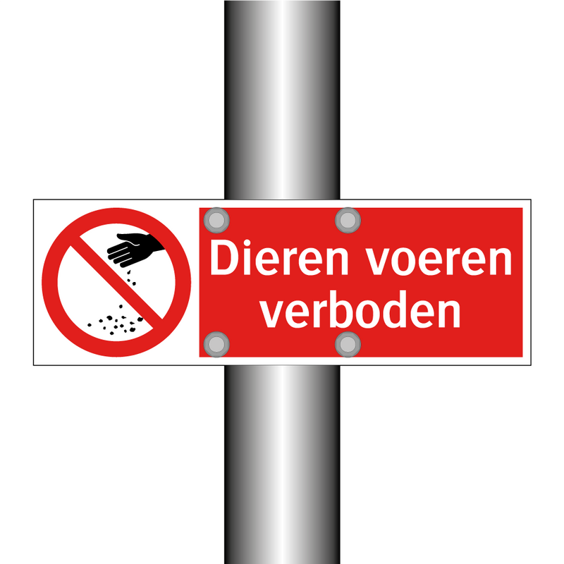 Dieren voeren verboden