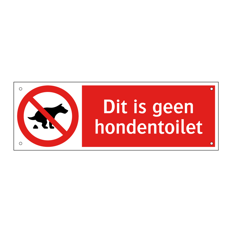 Dit is geen hondentoilet